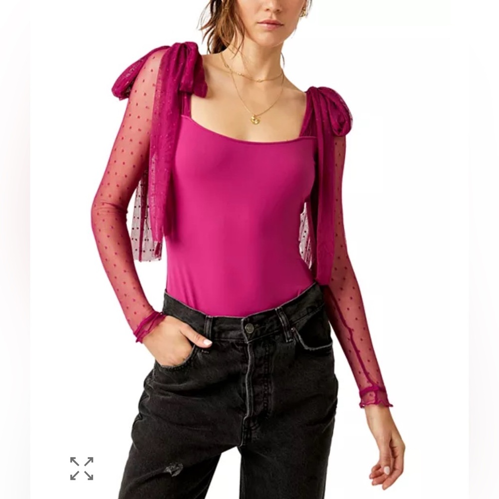 Free People Women's Tongue Tied‎ Thong Bodysuit